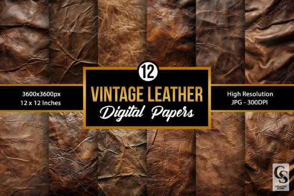 12 Vintage Leather Texture Backgrounds for Your Next Project