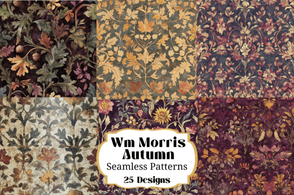25 William Morris Autumn Backgrounds: Elevate Your Digital Crafts