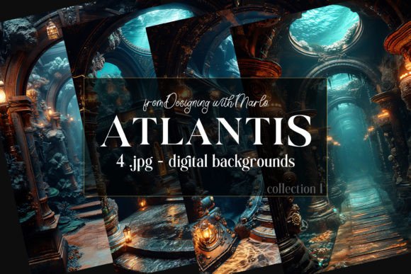 Atlantis Under Sea Fantasy Backgrounds 1: Deep Dive Design