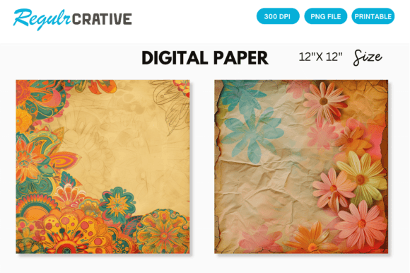 Bring Groovy Vibes to Modern Design with Hippie Paper Backgrounds