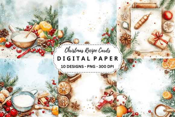 Christmas Recipe Cards Backgrounds: A Festive Design Toolkit