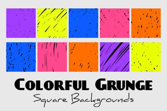 Funky 90s Grunge Square Backgrounds: Your Retro Design Toolkit