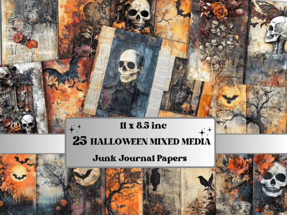 Halloween Mixed Media Art Backgrounds: Unleash Your Spooky Creativity