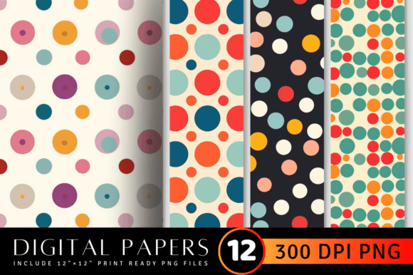 Polka Dots Digital Paper: The Playful Pattern for Modern Designs