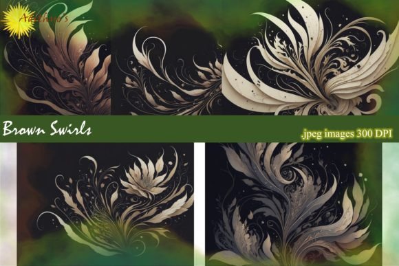 Rich Brown Swirl Backgrounds: Elevating Creative Projects