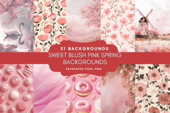Sweet Blush Pink Spring Backgrounds: Your Design Secret Weapon