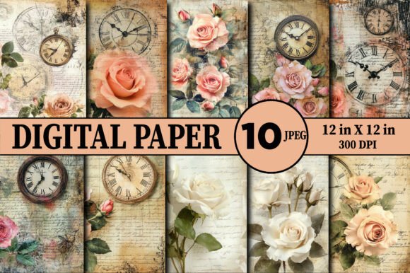 Timeless Elegance: Using Vintage Floral Rose Backgrounds