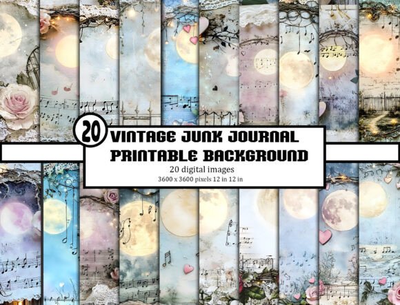 Timeless Textures: The Art of Vintage Junk Journal Backgrounds