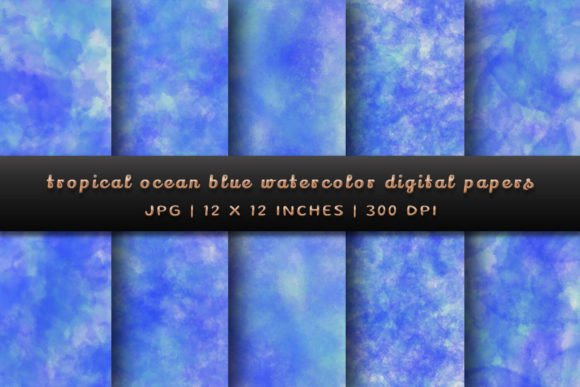 Tropical Ocean Blue Backgrounds: A Designer's Guide to Serene Digital Papers