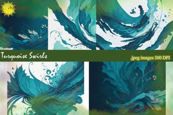 Turquoise Swirl Backgrounds: A Designer's Dynamic Canvas